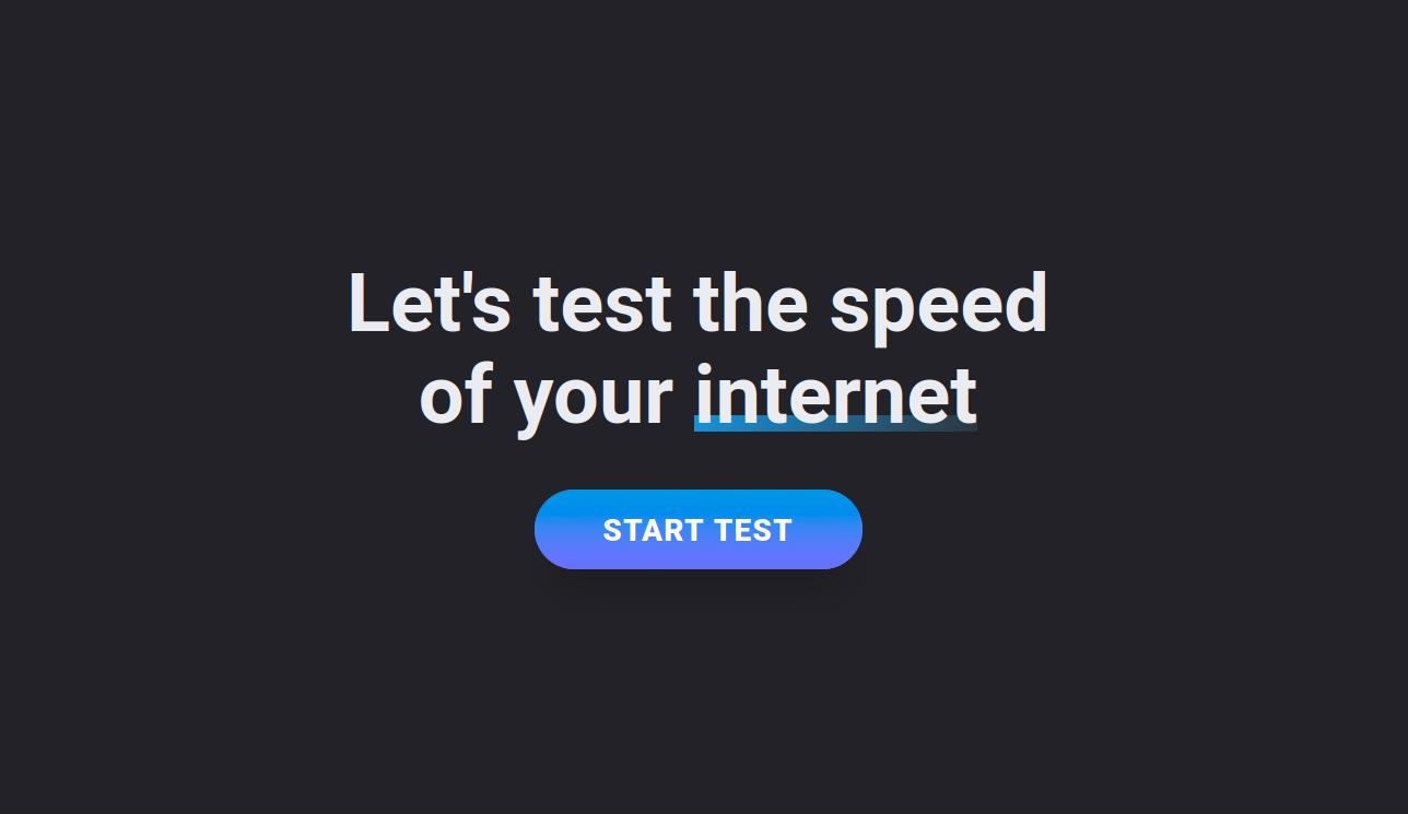 Internet Speed Test